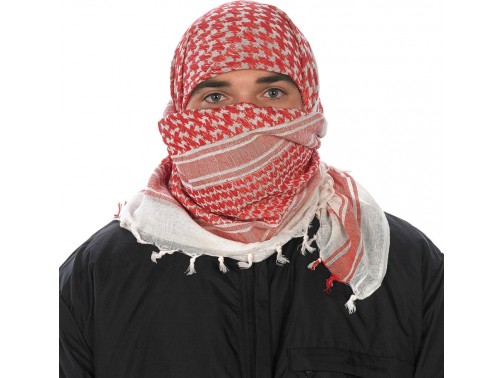 Тактический шемаг (куфия/арафатка) Camcon Shemagh (White/Red)