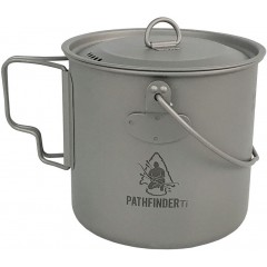 Туристический титановый котелок Pathfinder Titanium Bush Pot 1100ml