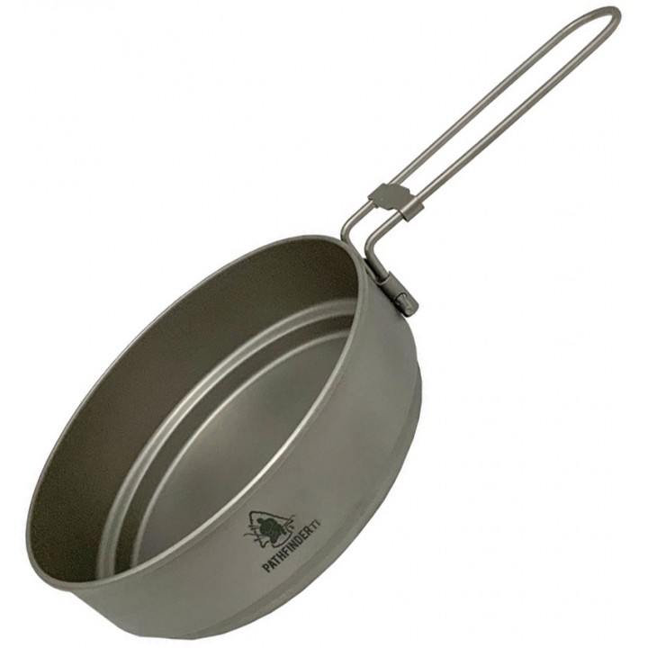 Туристическая титановая сковорода Pathfinder Titanium Skillet Folding Handle