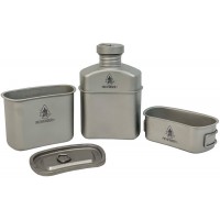 Туристический титановый набор для приготовления еды Pathfinder Titanium Canteen Cooking Kit Туристический титановый набор для приготовления еды Pathfinder Titanium Canteen Cooking Kit