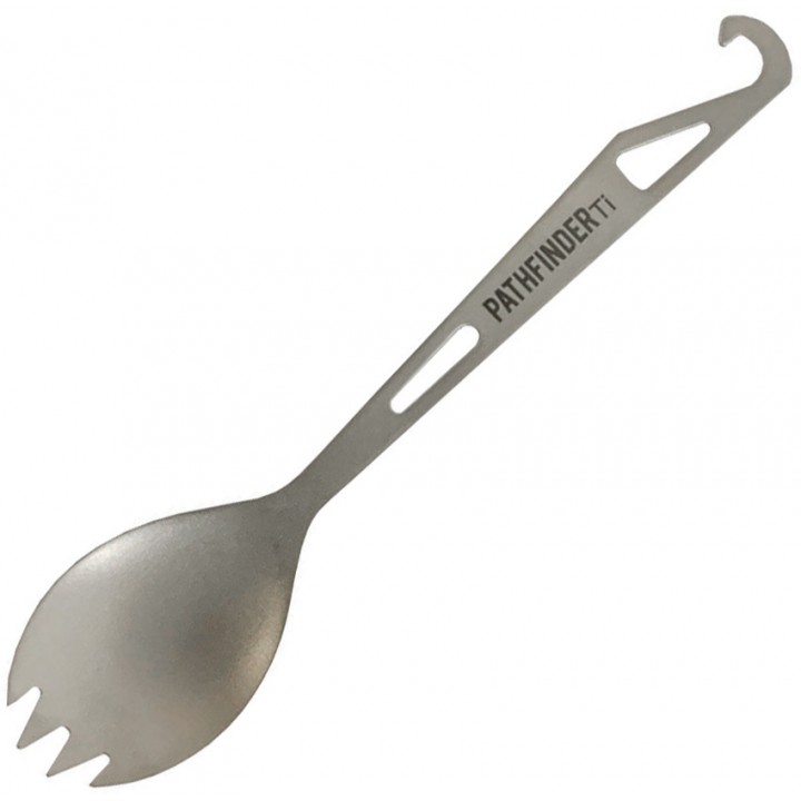 Туристическая титановая ложка-вилка спорк Pathfinder Titanium Spork