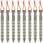 Набор титановых туристичеких колышков для палатки Pathfinder Titanium Tent Stake Set 8pc — основное фото