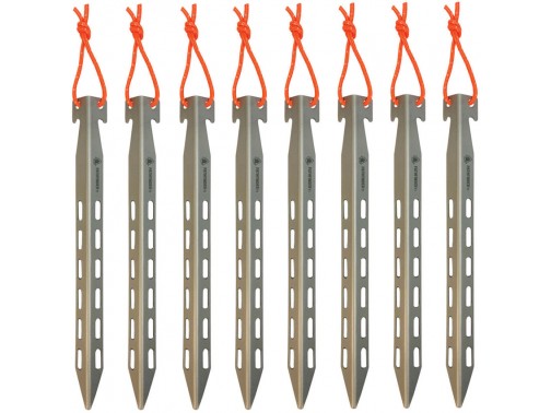 Набор титановых туристичеких колышков для палатки Pathfinder Titanium Tent Stake Set 8pc
