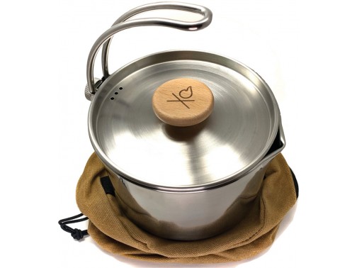 Походный стальной котелок Uberleben Kessel Pot