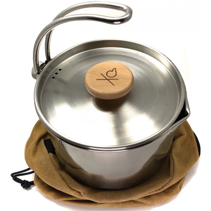 Походный стальной котелок Uberleben Kessel Pot