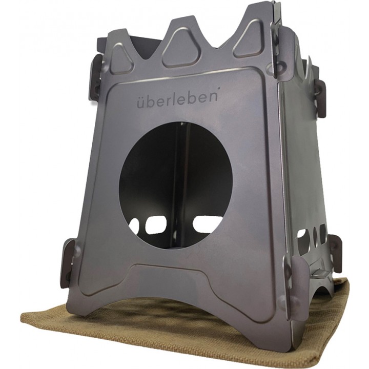 Походная легкая печь Uberleben Stoker Titanium 
