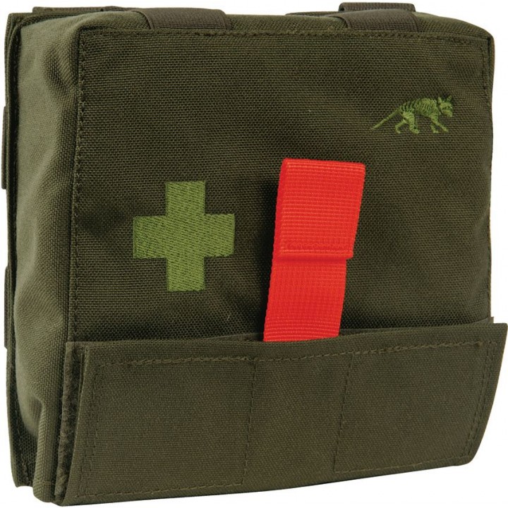 Улучшенный аптечный набор (тактическая аптечка) Tasmanian Tiger IFAK Pouch S MK II (олива)
