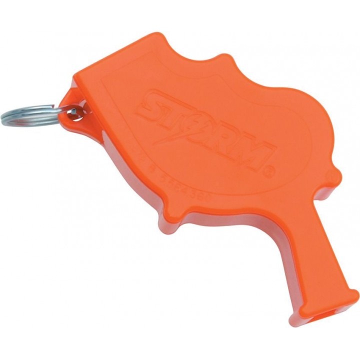 Всепогодный свисток для дайвинга и выживания All Weather Safety Whistle Storm (оранжевый)