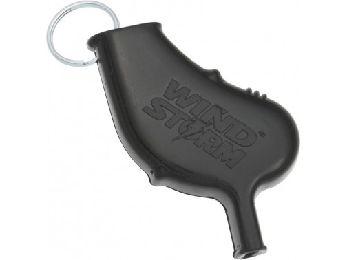 Всепогодный свисток для дайвинга и выживания All Weather Safety Whistle Windstorm (черный)