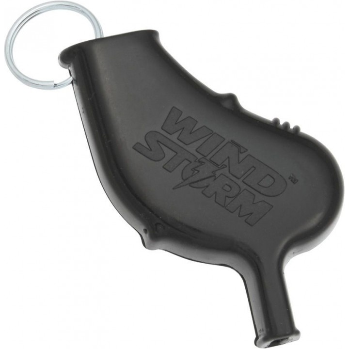 Всепогодный свисток для дайвинга и выживания All Weather Safety Whistle Windstorm (черный)
