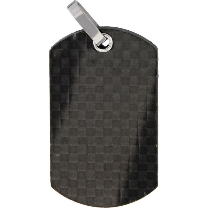 Армейский жетон из карбона Bastion Dog Tag