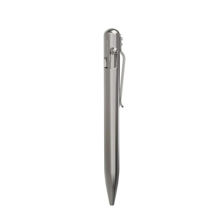 Шариковая ручка из титана с затворным механизмом Bastion EDC Bolt Action Pen (титан)