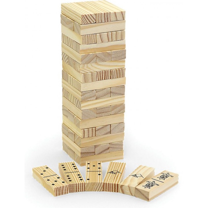 Набор для настольных игр с дженга и домино у костра Coghlan's 3-in-1 Tower Game