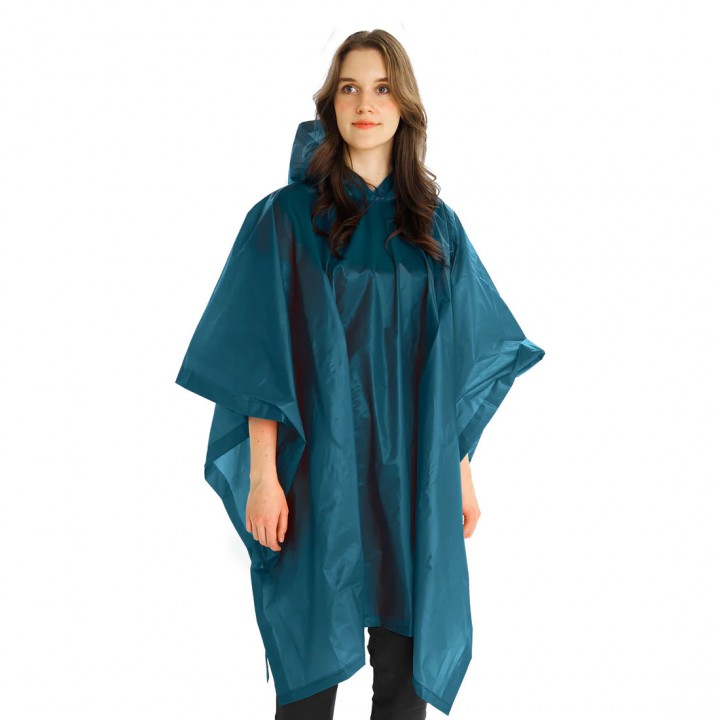 Пончо-дождевик туристический Coghlan's Rain Poncho (синий)