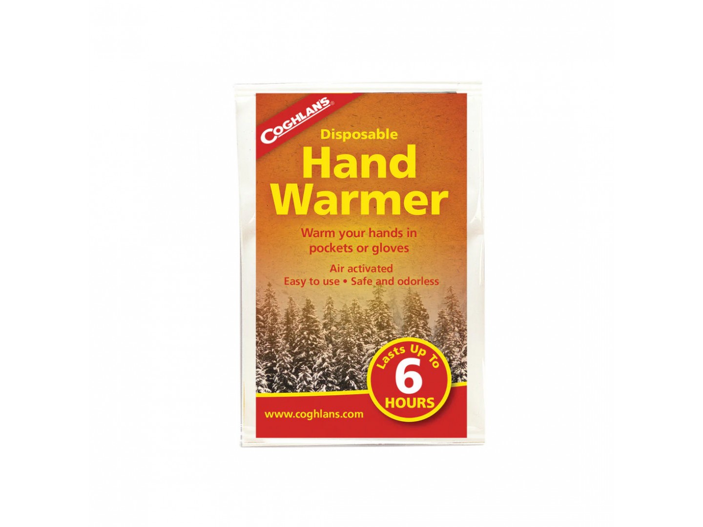 Одноразовые самонагревающиеся грелки для рук Coghlan's Disposable Hand Warmers 4 шт.