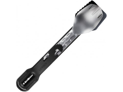 Набор ложка-вилка-нож с мультитулом Gerber ComplEAT (серебристый)