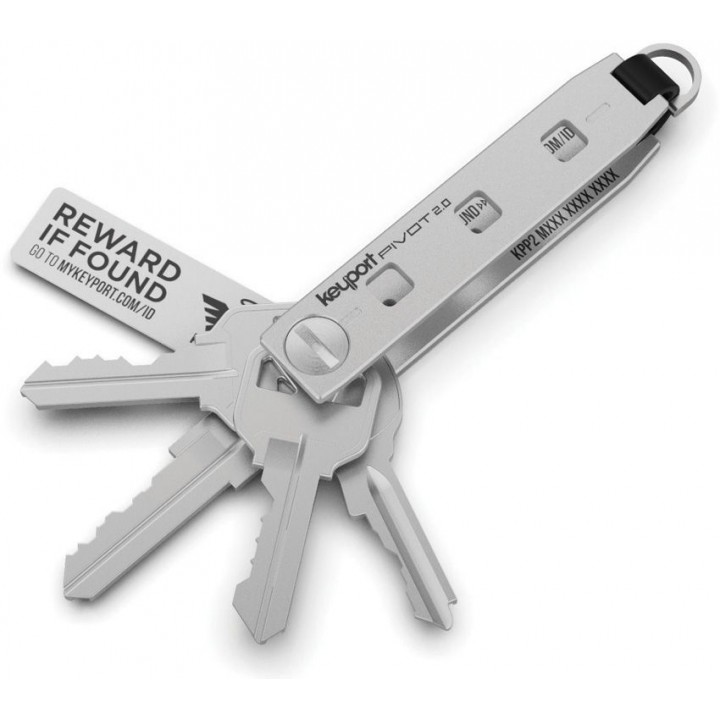 Органайзер для ключей Keyport Pivot 2.0 (серебристый)