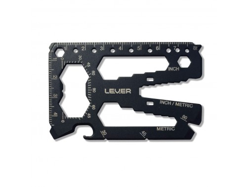 Карточка-мультитул с 40 инструментами Lever Gear Toolcard Pro (черный)