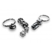 Брелок-подвеска игральные кости из стали lionSTEEL Acorn Dice - Steel — основное фото