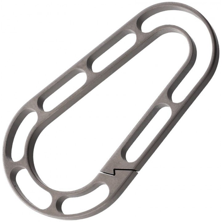 Титановый карабин для ключей и снаряжения Maratac Titanium Skeleton EDM Carabiner
