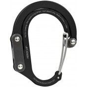 Туристический поворотный карабин для снаряжения Heroclip Small Stealth Black — основное фото