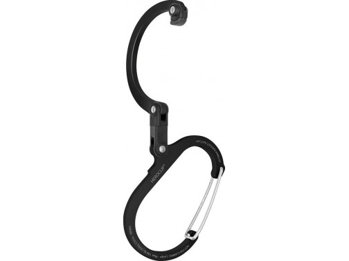 Туристический поворотный карабин для снаряжения Heroclip Large Stealth Black