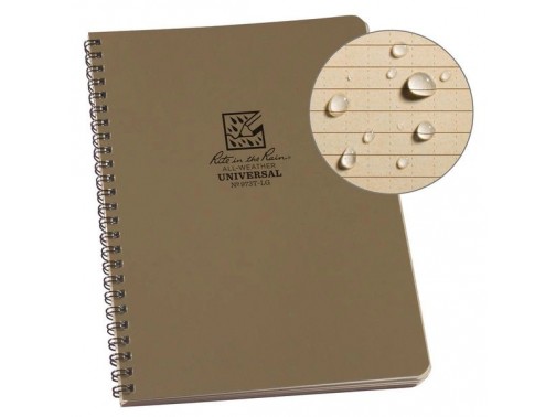 Всепогодная непромокаемая тетрадь на спирали Rite in the Rain № 973T-LG