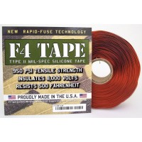 Армейская силиконовая изолента Rescue Tape Premium F4 Mil-Spec (красный)
