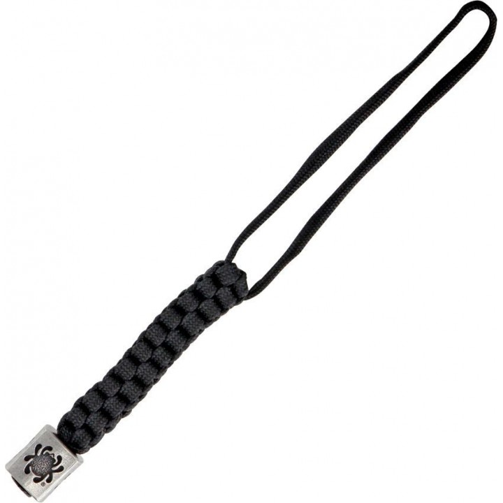 Темляк из паракорда с бусиной Spyderco Square Pewter Bead with Lanyard BEAD1LY