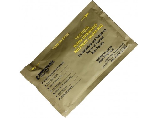 Тактическая противоожоговая повязка против белого фосфора Water-Jel Tactical Burn Dressing большая