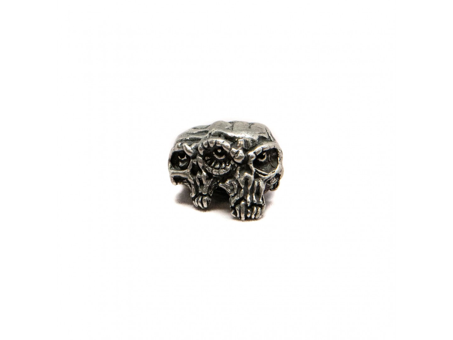 Бусина для темляка из паракорда Schmuckatelli Co. Gemini Twins Skull Bead (олово)