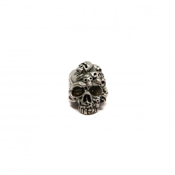 Бусина для темляка из паракорда Schmuckatelli Co. Mind Skull Bead (олово)