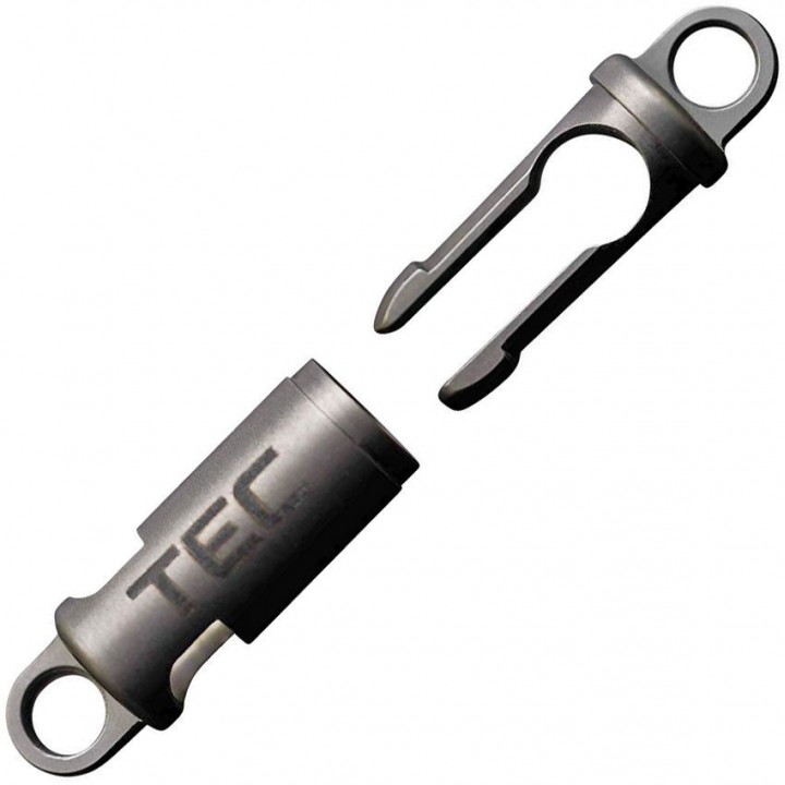 Карабин-коннектор для ключей и аксессуаров TEC Accessories Python-QR Titanium Quick Release