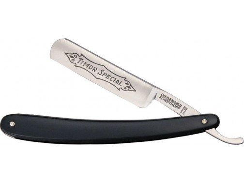 Классическая опасная бритва Giesen & Forsthoff Straight Razor Black Plastic