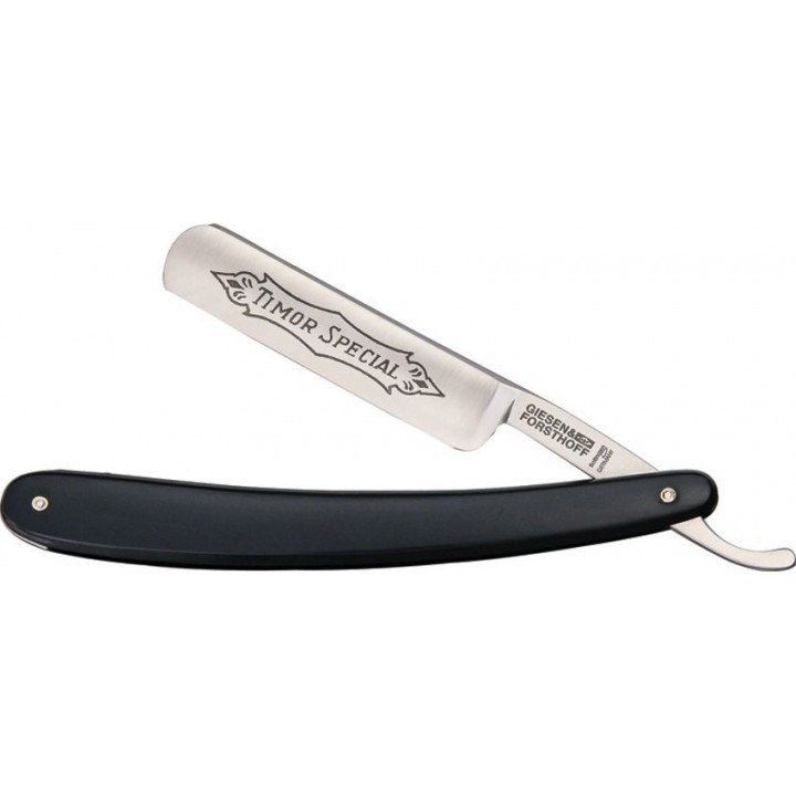 Классическая опасная бритва Giesen &amp; Forsthoff Straight Razor Black Plastic
