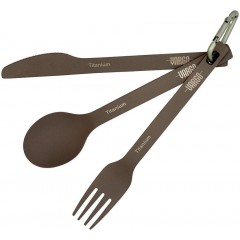 Туристический набор ложка-вилка-нож Vargo Spoon/Fork/Knife Set