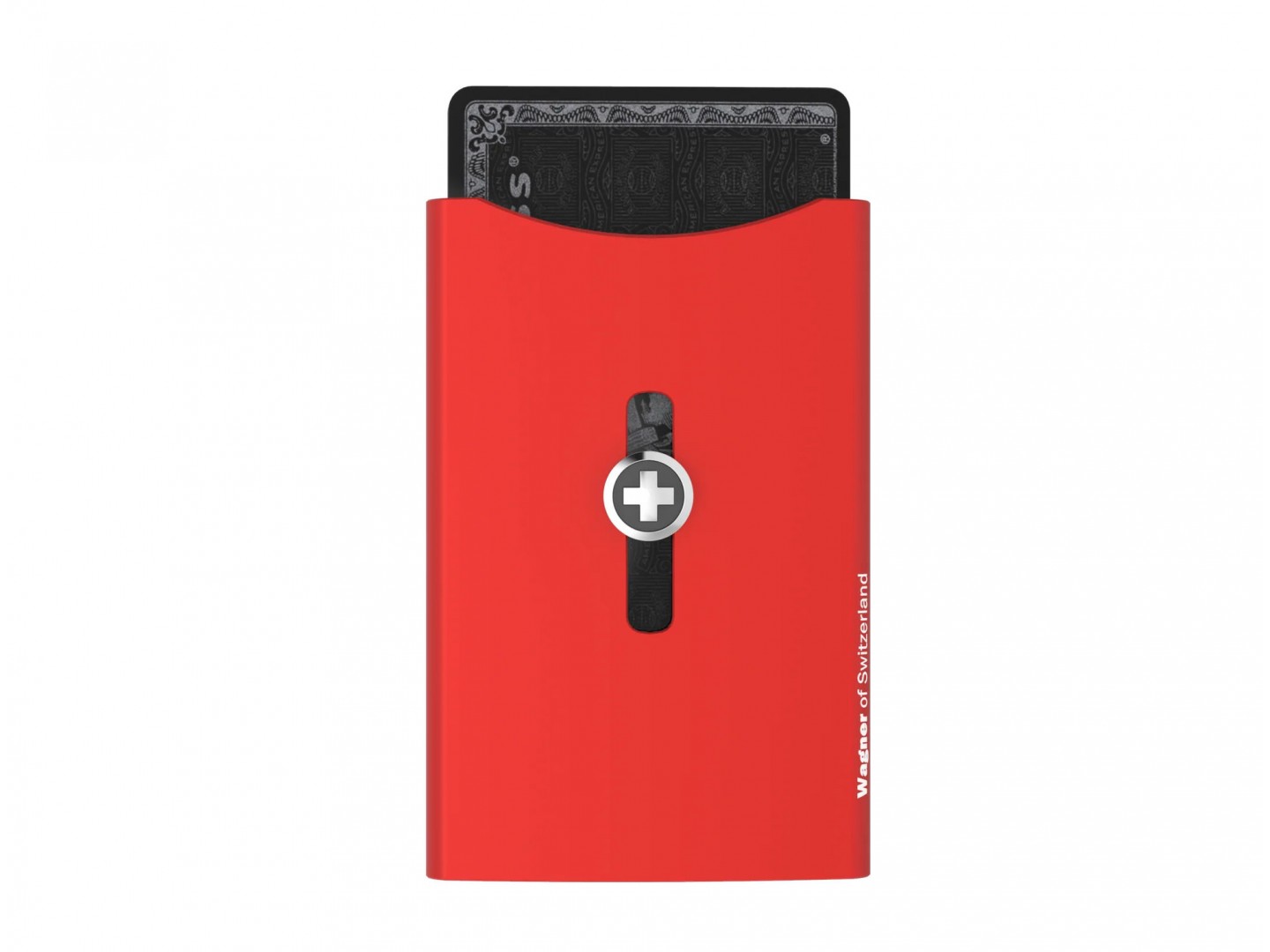 Кошелек-картхолдер Wagner Super Slim Swiss Wallet (красный)