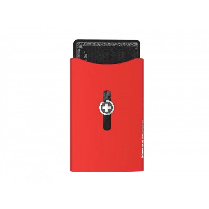 Кошелек-картхолдер Wagner Super Slim Swiss Wallet (красный)