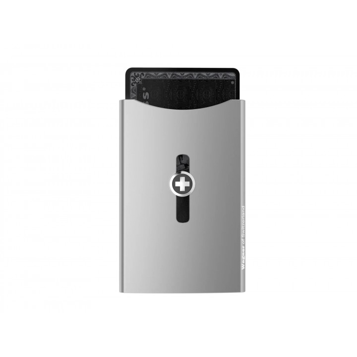 Кошелек-картхолдер Wagner Super Slim Swiss Wallet (серебристый)