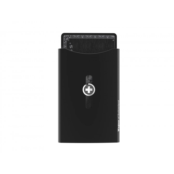Кошелек-картхолдер Wagner Super Slim Swiss Wallet (черный)