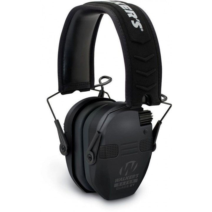 Активные защитные стрелковые наушники Walker's Razor Slim Quads BT Electronic Muff (черный)