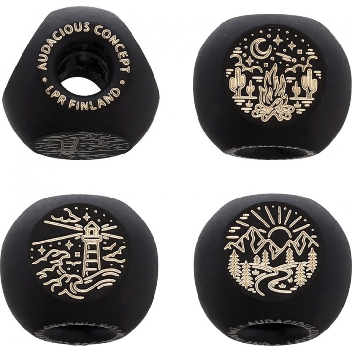 Бусина из титана для темляка из паракорда Audacious Concept Adventurer Bead (Black)