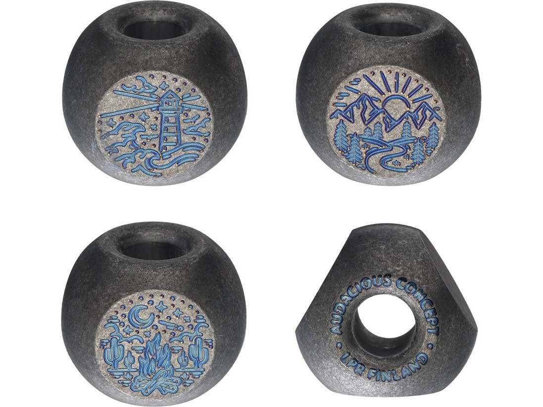 Бусина из титана для темляка из паракорда Audacious Concept Adventurer Bead (Stonewash)