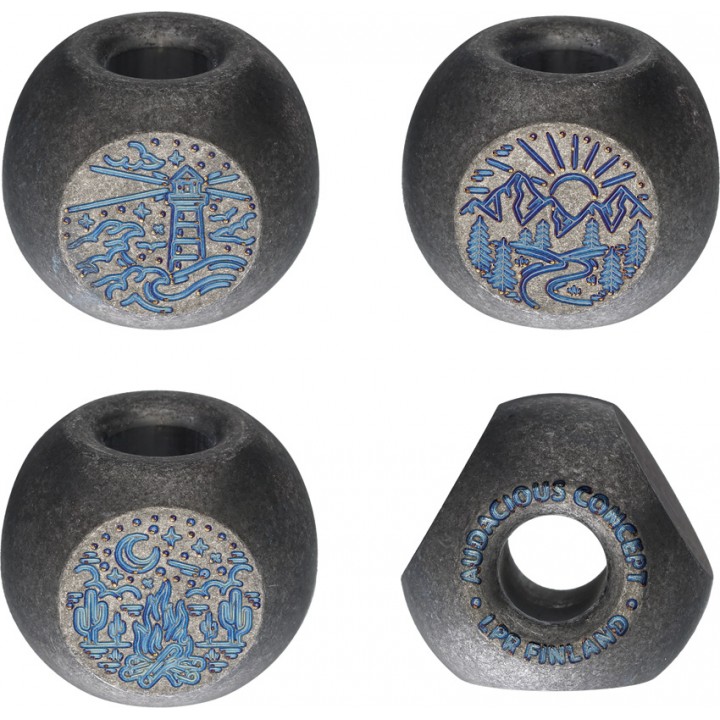 Бусина из титана для темляка из паракорда Audacious Concept Adventurer Bead (Stonewash)