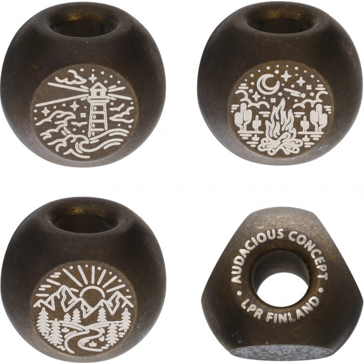 Бусина из титана для темляка из паракорда Audacious Concept Adventurer Bead (Bronze)