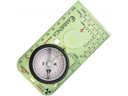 Профессиональный компас с тритиевой подсветкой Cammenga Destinate Tritium Protractor Compass D3-T