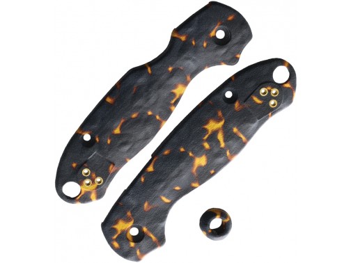 Сменные накладки для ножей Spyderco Para 3 Chroma Scales (Lava)