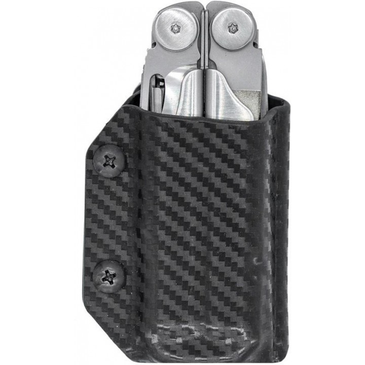 Чехол для мультитула Leatherman Wave из кайдекса Clip &amp; Carry (Black CF)