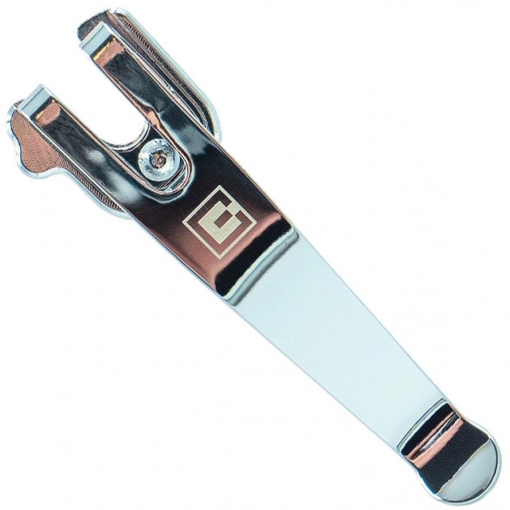 Клипса для средних швейцарских армеских ножей Victorinox Clip &amp; Carry SwissQlip (Chrome)