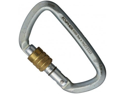 Карабин для альпинизма с муфтой Cypher Hard Steel Modified D